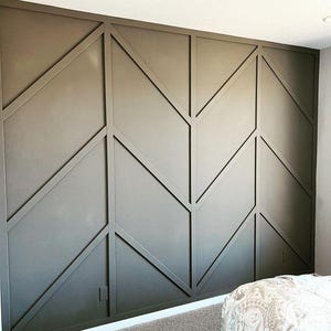 Op maat gemaakte accentmuurlijsten, prachtige muurkit, ontwerp randmuur, installatiekit met plattegronden, voorgesneden muurkit, asymmetrische wandplaten