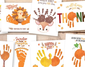 Fall Handprint Craft, Fall Preschool Activity, Toddler Crafts, Fall Crafts for Kids, Autumn Handprint Craft Bundle, Fall Kids Printable
