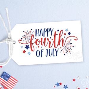 Etichetta per il 4 luglio, etichetta regalo per il 4 luglio, etichetta patriottica, download digitale, etichetta per bomboniera, modello modificabile, etichette stampabili per il 4 luglio