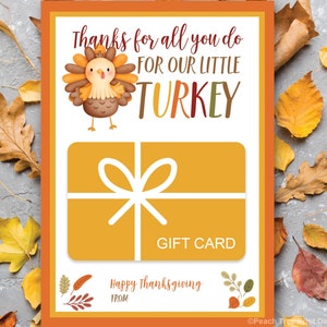 Danksagungsgeschenk für Lehrer, Thanksgiving-Geschenkkarte, Erntedank-Lehrergeschenk, Herbst-Geschenkanhänger, Kindertagesstätten-Geschenkkartenhalter, Kindertagesstätten-Lehrer-Geschenk