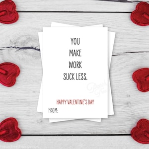 Coworker Valentinstag Geschenk, lustige Arbeit Valentinstag Karten, Office Valentinstag druckbare Valentinstag, Valentinstag für Mitarbeiter, druckbare Valentinstage
