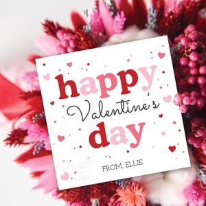 Druckbare Geschenkanhänger zum Valentinstag, Geschenkanhänger für die Lehrerin, Geschenk zum Valentinstag, zum Valentinstag, zum Valentinstag, mit Canva