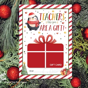 Weihnachtsgeschenke für Lehrer, Geschenkkartenhalter für Lehrer, Weihnachtskarte für Lehrer, Weihnachtsgeschenk für Lehrer, Lehrer sind ein Geschenk