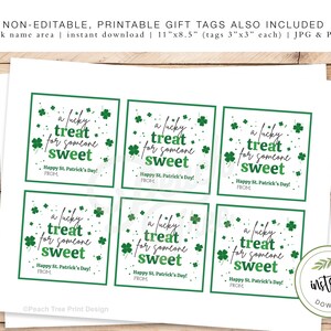 Printable St. Patrick's Day Tags, Lucky Treat for Someone Sweet ...