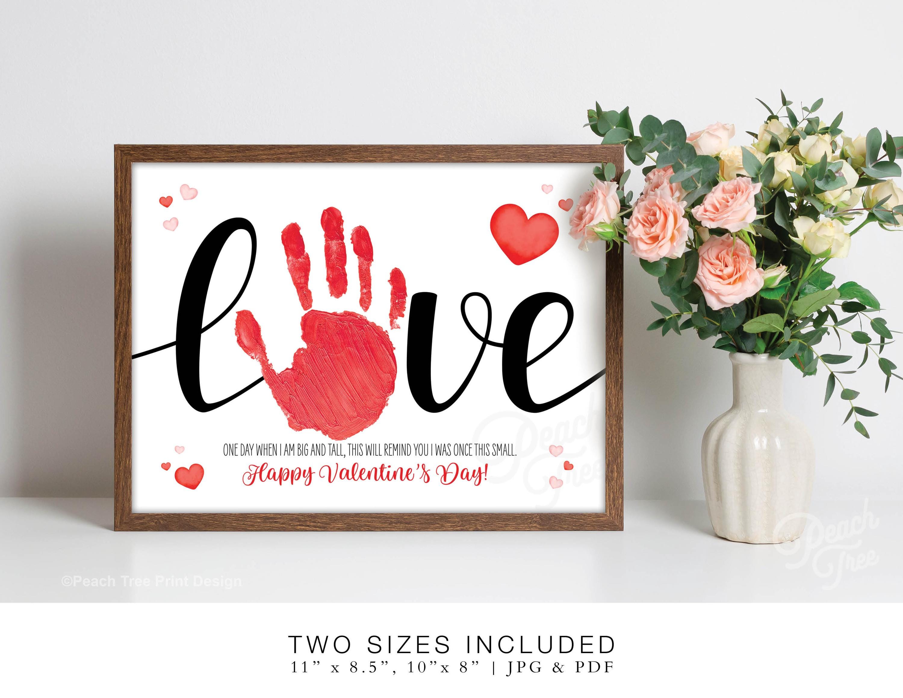 Valentines Day Handprint Craft, Valentines Craft for Kids, Valentine ...