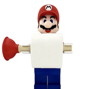 Porta carta igienica Super Mario in stile Lego