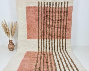 Beni Ourain Berber Teppich, Berberteppich, Handgemachter Boho Teppich nach Maß