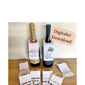 Pingente de garrafa com e sem compartimento para dinheiro Lembrança de infância Afasta suas preocupações, Fazendo coisas ruins, Sonhe, Realize, ... BAIXE!!!