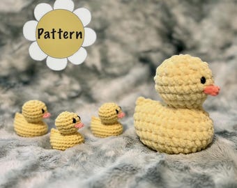 NO-SEW Crochet Pattern: Ruby the Rubber Duck