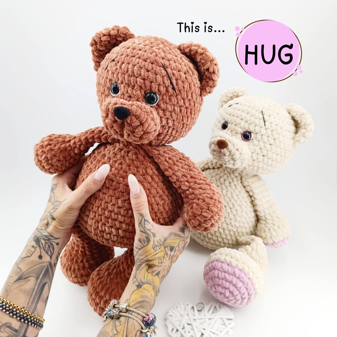 Giant Bear Crochet Pattern PDF – XXL Plush “hug” • Beginner Amigurumi ...