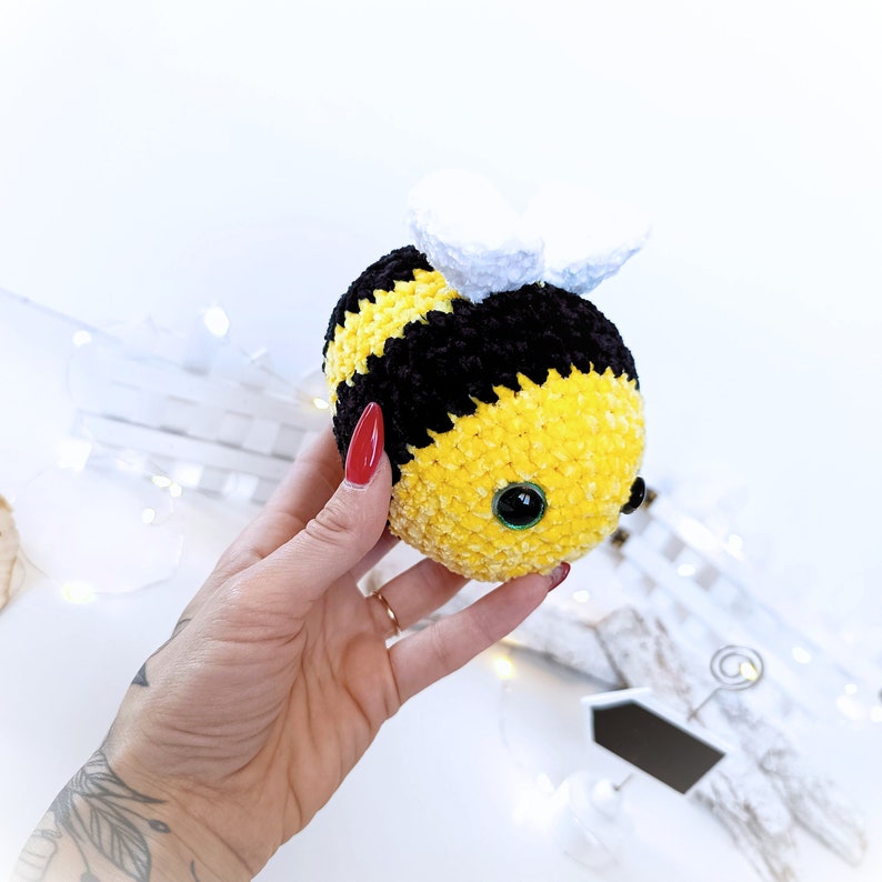 Bumblebee Crochet Pattern PDF – No-sew Mini Bee Plush “honey ...