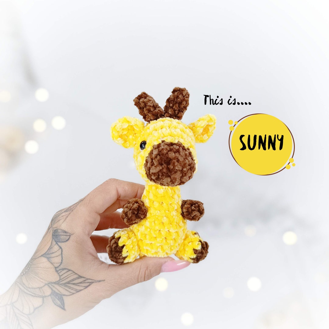 Crochet Giraffe Dummy Clip - Personalised main image 0