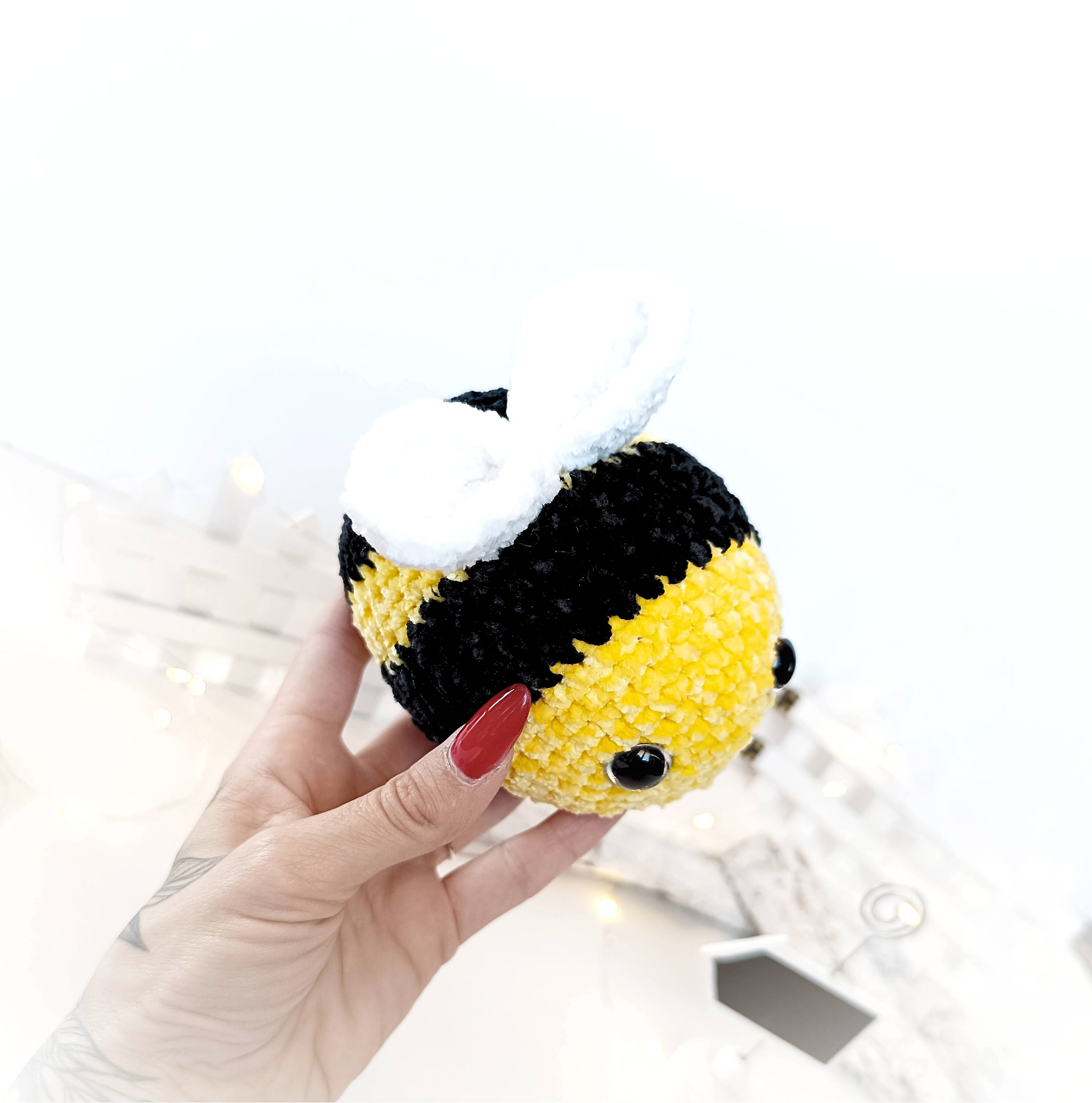 Bumblebee Crochet Pattern PDF – No-sew Mini Bee Plush “honey ...