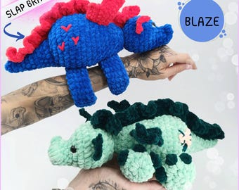 Dragon Bracelet Crochet Pattern PDF – Wearable Slap Bracelet Amigurumi Dragon • Beginner Friendly, Instant Download
