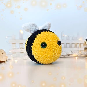 Bumblebee Crochet Pattern PDF – No-sew Mini Bee Plush “honey ...