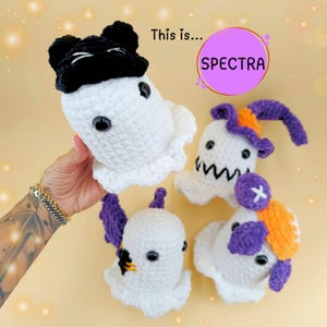Ghost Crochet Pattern PDF – Cute Plush “Spectra” • Beginner Amigurumi Halloween Ghost, Instant Download