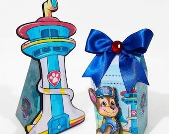 Pacote de caixas de lembrancinhas para festa com arquivos de corte | Decoração de aniversário infantil (formatos SVG, PDF e STUDIO)