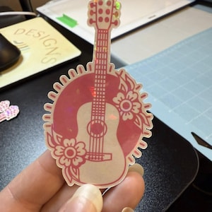 TS Guitar Waterproof Vinyl Sticker