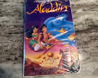 Rare VHS Black Diamond Edition Aladdin by Shellsgemz