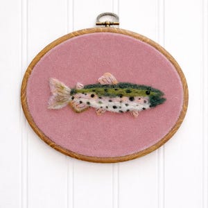 Personalized Rainbow Trout Nursery Decor, Fishing Baby Name Sign, Custom Lake House Wall Art, Fisherman Gift