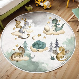 Drachen Teppich, Drachen Teppich, Spielzimmer Teppich, Spielzimmer Teppich, Baby Geschenk, Drachen Teppich, Kinderzimmer Teppich