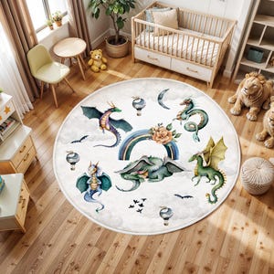 Drachen Teppich, Drachen Teppich, Spielzimmer Teppich, Spielzimmer Teppich, Baby Geschenk, Drachen Teppich, Kinderzimmer Teppich