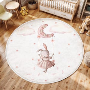 Gehäkelter Babyzimmerteppich, Waschbarer Teppich fürs Kinderzimmer, Kinderzimmerteppich