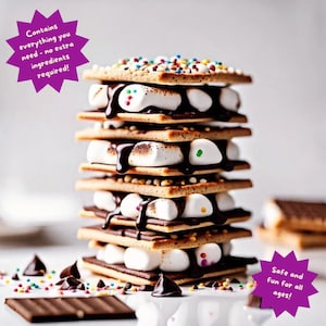 Kit de S'mores para microondas: Regalo personalizado para buzón, actividad culinaria para niños
