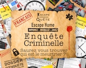 Escape Game Policier 16+ en Français à imprimer !