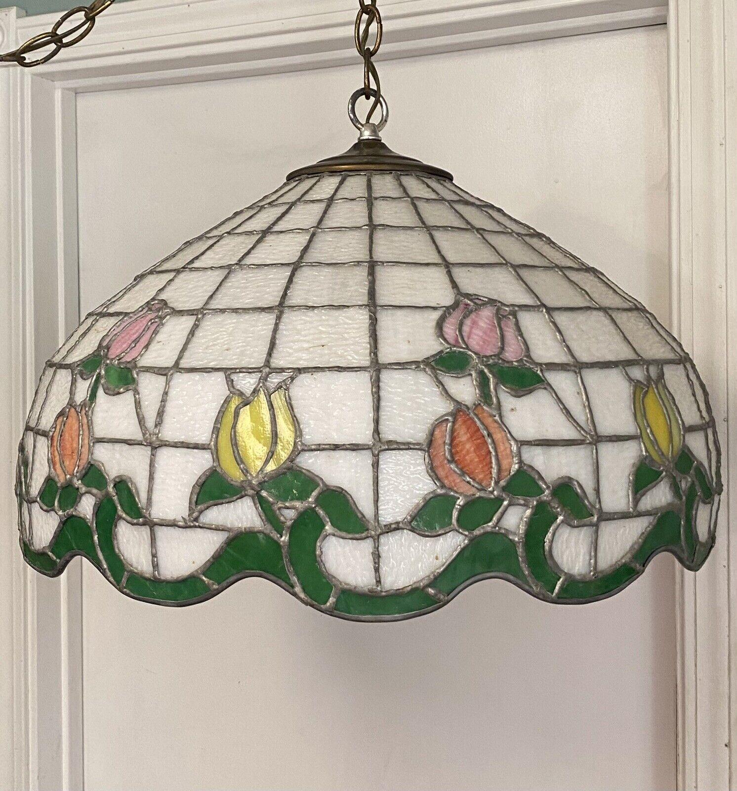 Stained Glass Style Lamp Shade Large Tiffany Lamp Shade Replacement Only  16Inch Stained Glass Lampshade Fit For Table Lamps FLoor Lamp Ceiling  Fixture Pendant Hanging Light Home Office Decoration (Blue Purple Small, image size:1492x1600
