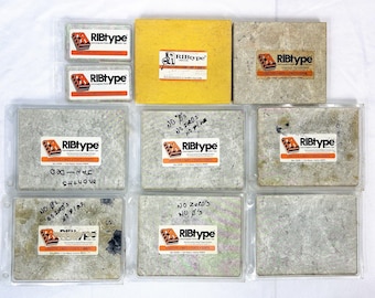 RIBtype Rubber Font Set Stamps Embossing Marking Devices