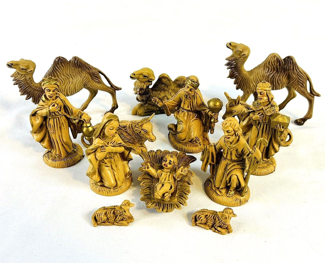 Pvc Nativity Vintage Nativity Set 13 Pcs Plastic PVC Figures Made in Italy - Etsy