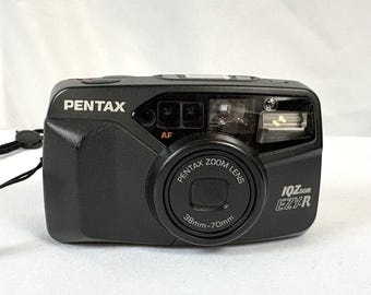 Pentax IQZoom EZY-R 35mm Auto Focus Film Camera 38-70mm Zoom Battery Tested