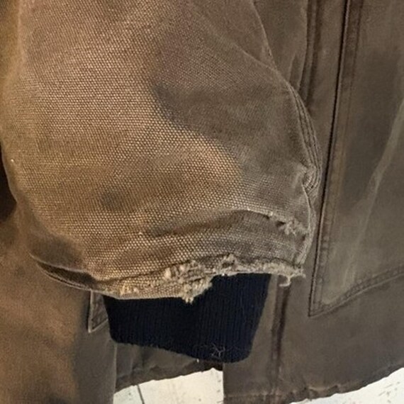 Vtg Carhartt C26 CHT Chore Coat 3XL Jacket Faded Brow… - Gem