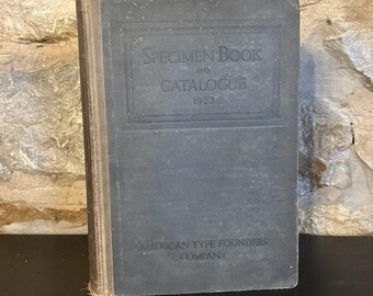Specimen Book And Catalogue 1923 American Type Founders Company ~ Good Condition
