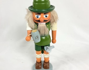 Vtg German Nutcracker VEB Hodrewa Rothenthal GDR Erzgebirge Beer Mug