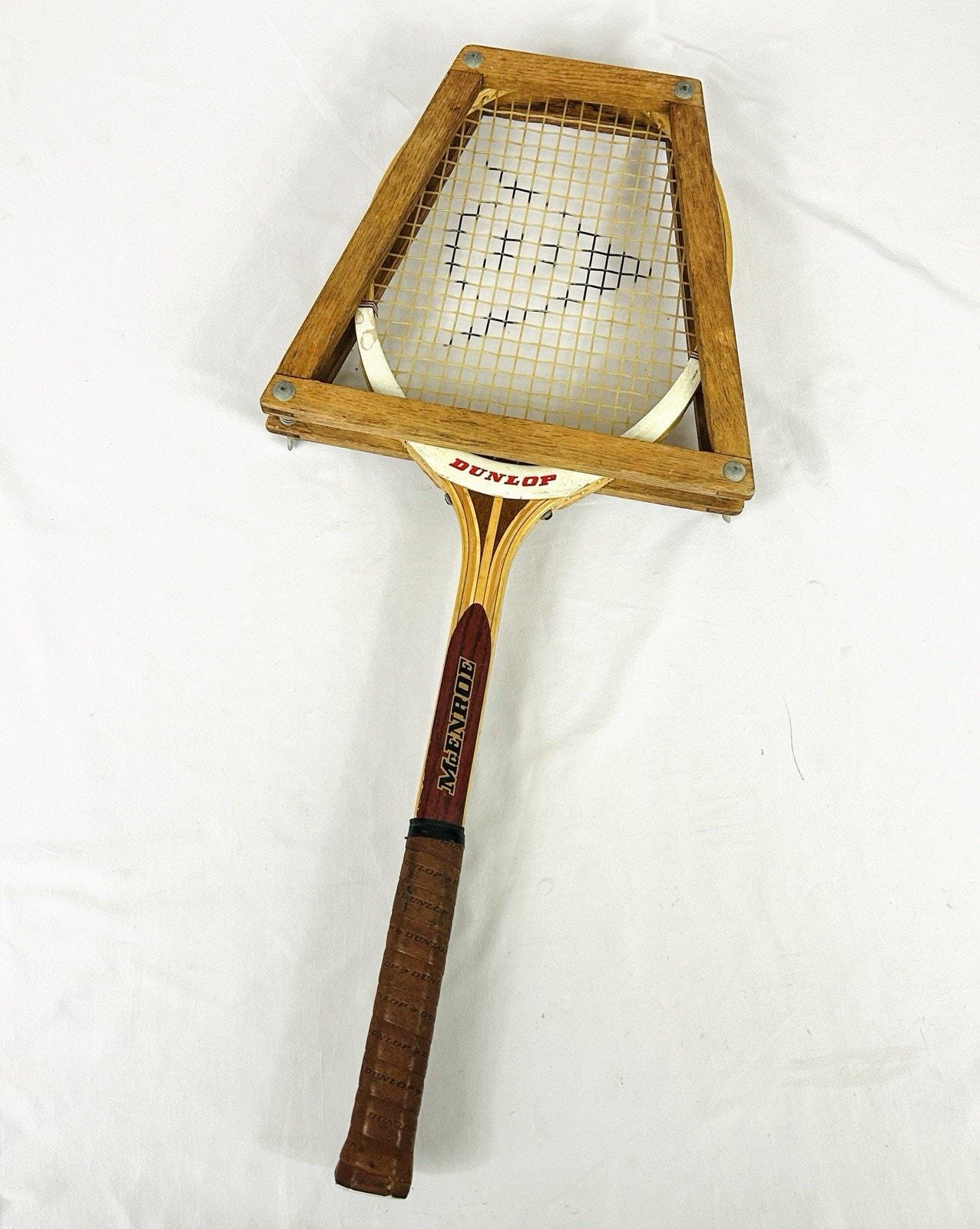 ダンロップ　MAXPLY McENOE Vintage Dunlop Maxply Mcenroe L 4 1/4” Leather Grip Wood Tennis