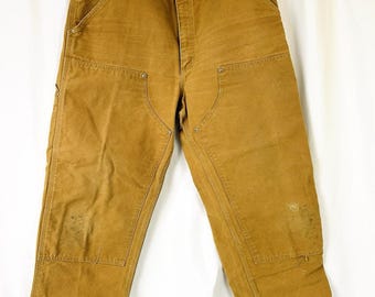 Vintage Carhartt Brown Workwear Double Knee Cargo Painters Pants