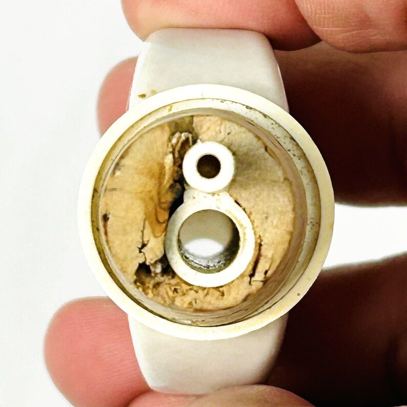 Tapón vertedor de corcho para botella de licor de Johnnie Walker de plástico y porcelana vintage imagen 5