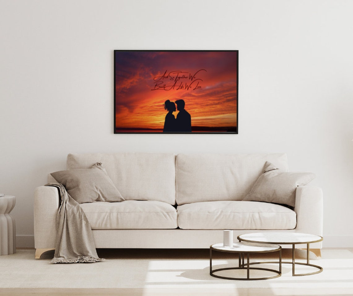 And so Together We Built A Life We Love, Love Wall Art, Word Wall Art ...