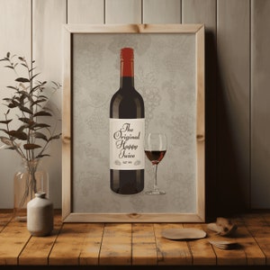 Plakat Vintage Wine, wydruk artystyczny z wózkiem barowym, dekoracja ścienna z winem, plakat ścienny z winem, wydruk artystyczny z koktajlem, plakat artystyczny z winem, dekoracja wózka barowego