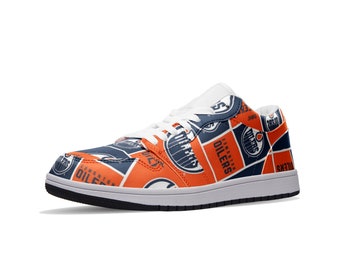 Edmonton Oilers low top custom sneaker jordan 1 inspired | NHL | Stanley cup | hockey | ice hockey