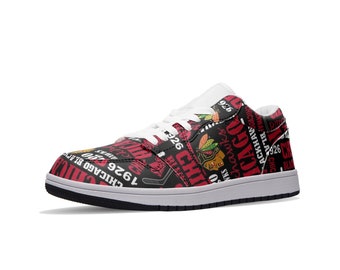 Chicago Blackhawks low top custom sneaker jordan 1 inspired | NHL | Stanley cup | hockey | ice hockey