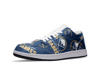 Buffalo Sabres low top custom sneaker jordan 1 inspired | NHL | Stanley cup | hockey | ice hockey