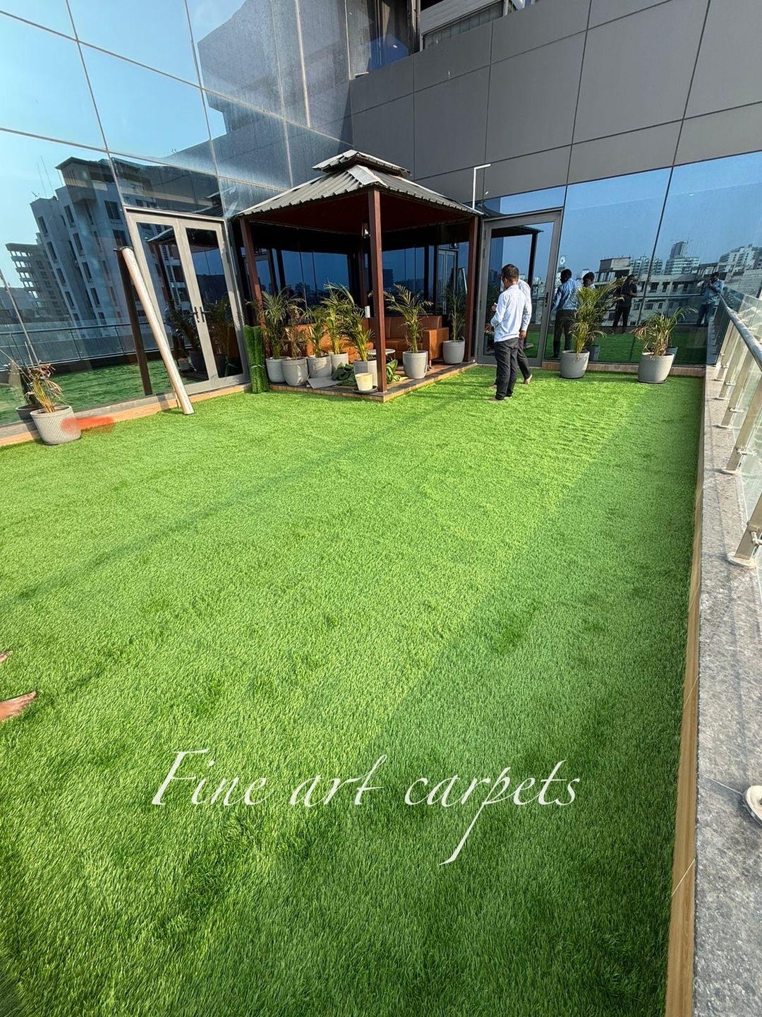 Realistic Artificial Grass Rug | Indoor Outdoor Lawn Carpet, Balcony ...