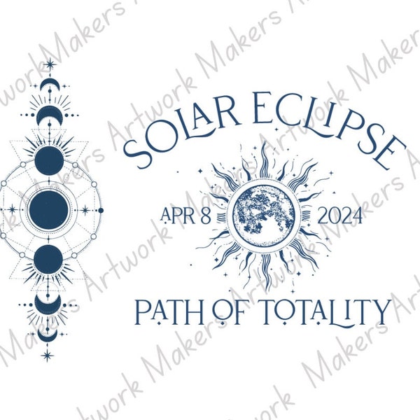 Solar Eclipse 2024 Path of Totality SVG