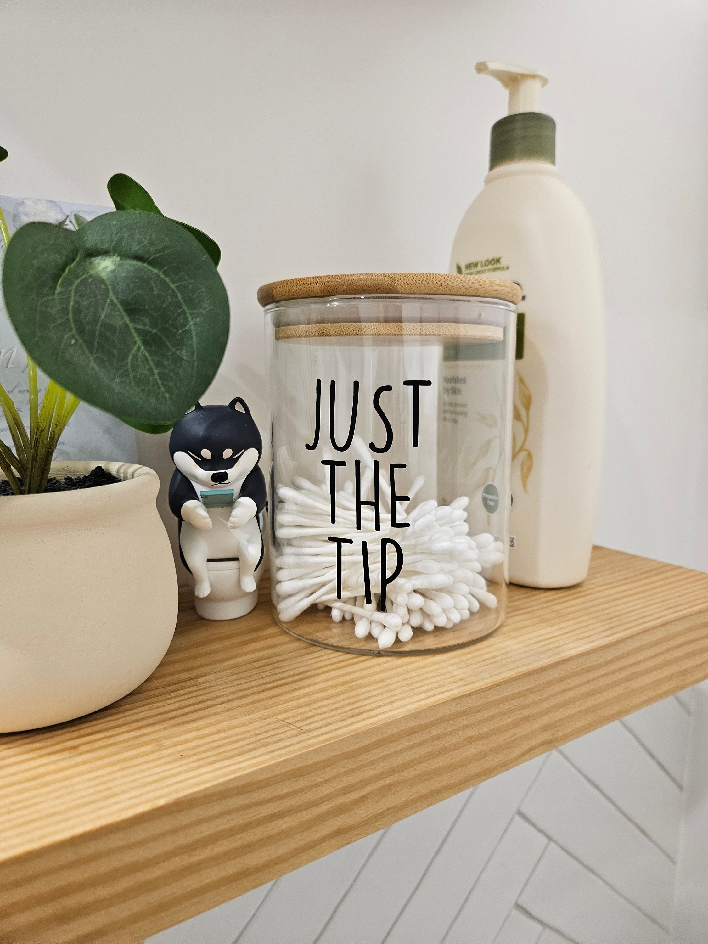 Funny Bathroom Jars Q-tips, Cotton Balls - Etsy