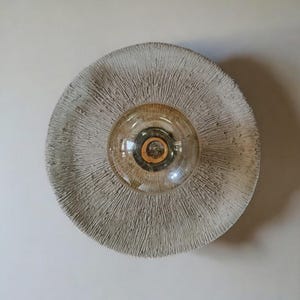 wall light &quot; TERRA &quot; wall lamp rustic organic coastal ceramic sconce handmade disc wall lamps Decoration wabi sabi lighting
