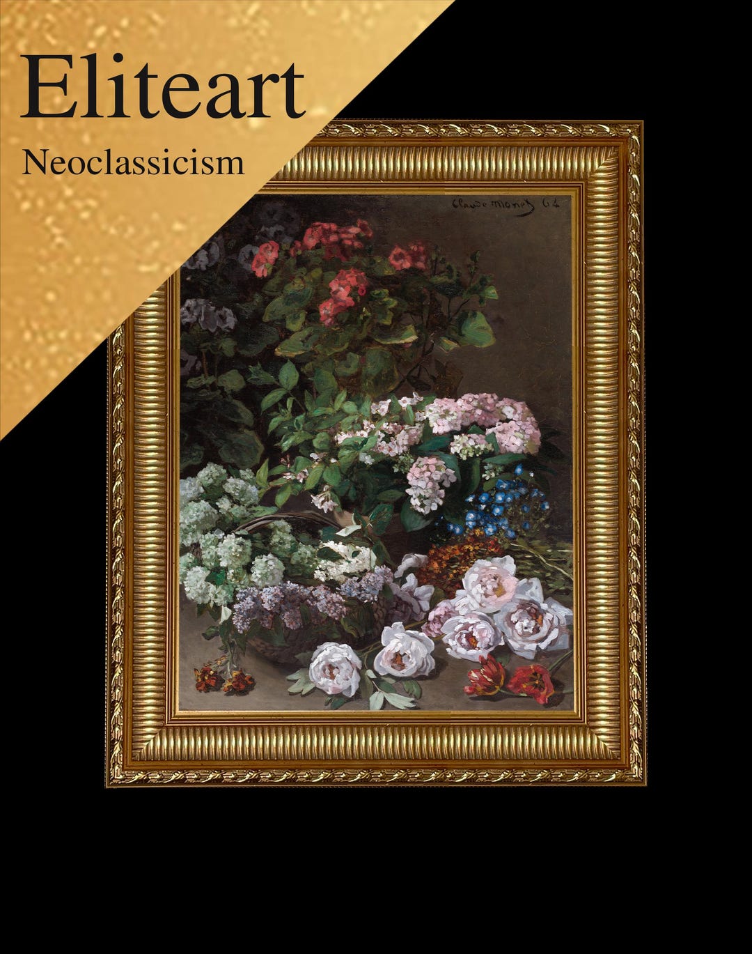 Eliteart-spring Flowers by Claude Monet Oil Painting Reproduction ...