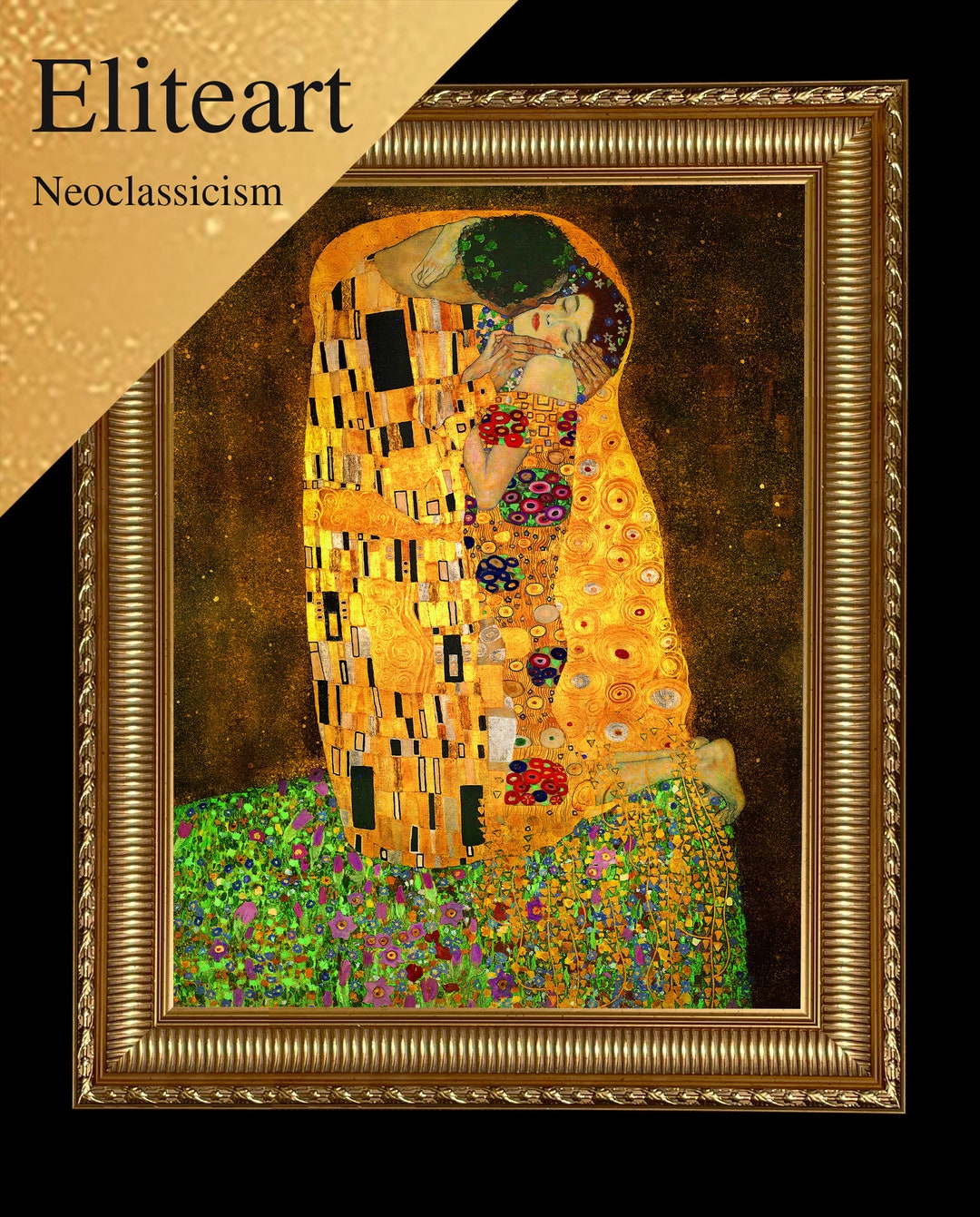 Eliteart-the Kiss by Gustav Klimt Oil Painting Reproduction Giclee Wall ...